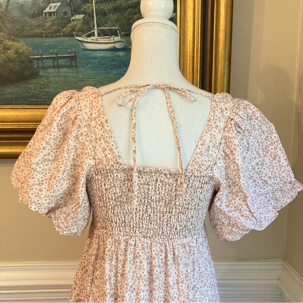 SHOW ME YOUR MUMU Odette Ditsy Daisy Floral Midi Dress - Picture 8 of 15